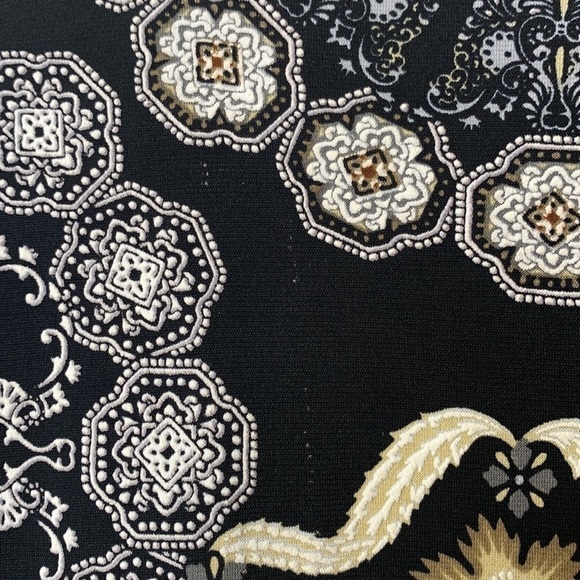 Signature Robbie Lee | Navy Elbow Sleeve Pocket Round Neck Graphic Print Dress L - Picture 16 of 17